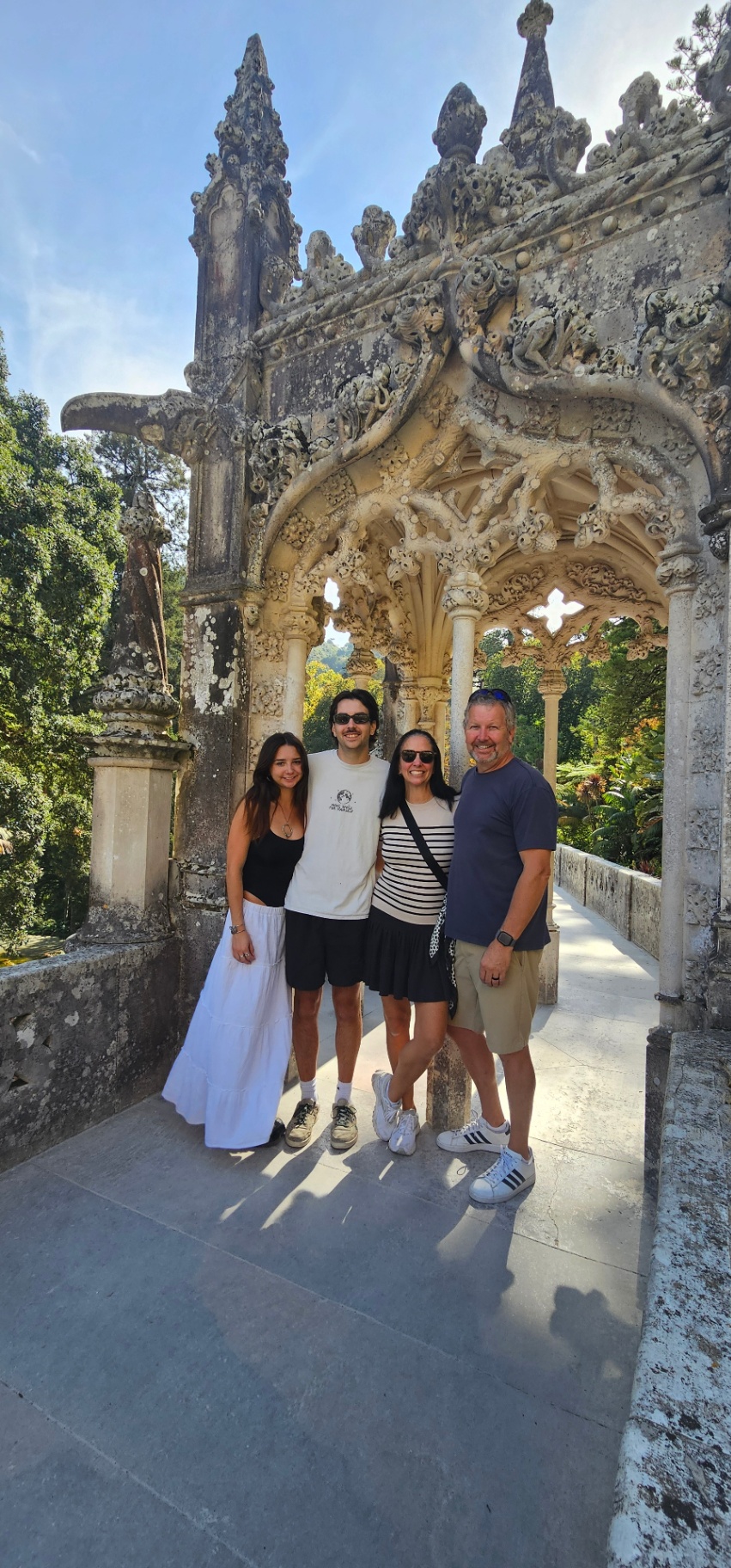 Guests at the Regaleira chapel terrace