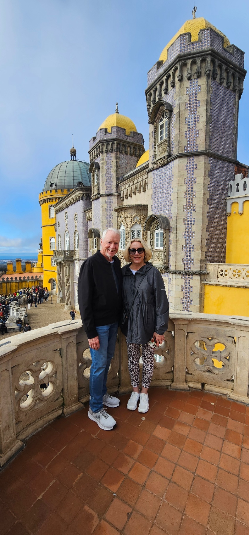 Couple on the terrace of Pena Palace