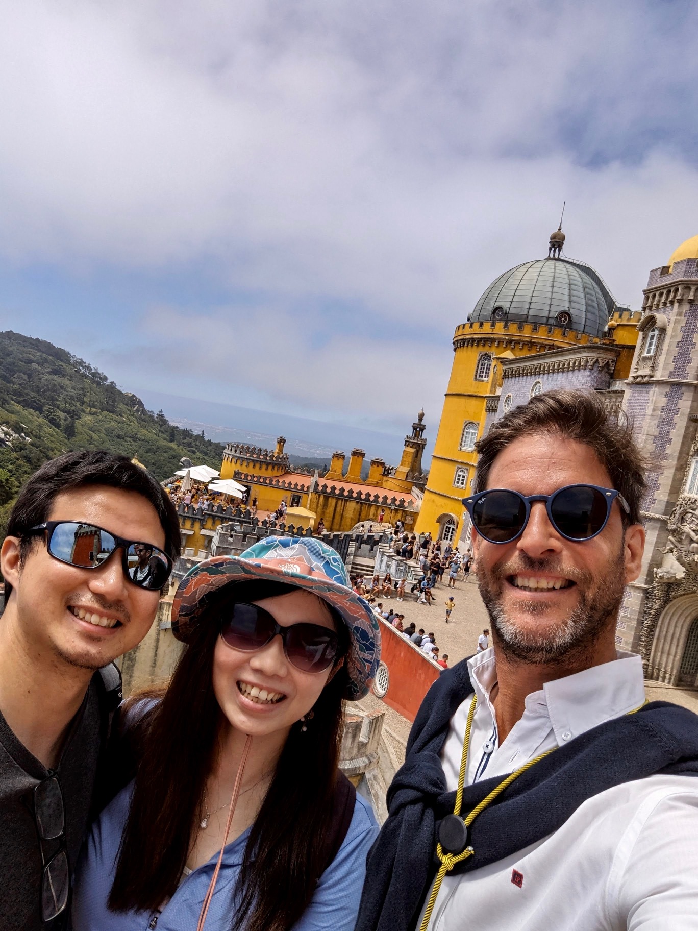 Guests with Eduardo overlooking Pena Palace